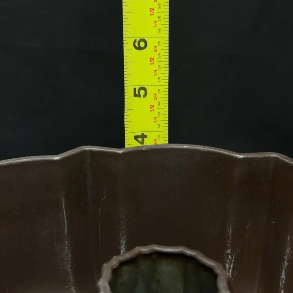Vintage Northland Aluminum Bundt Cake Pan 10in Brown Nonstick Baking Ring USA